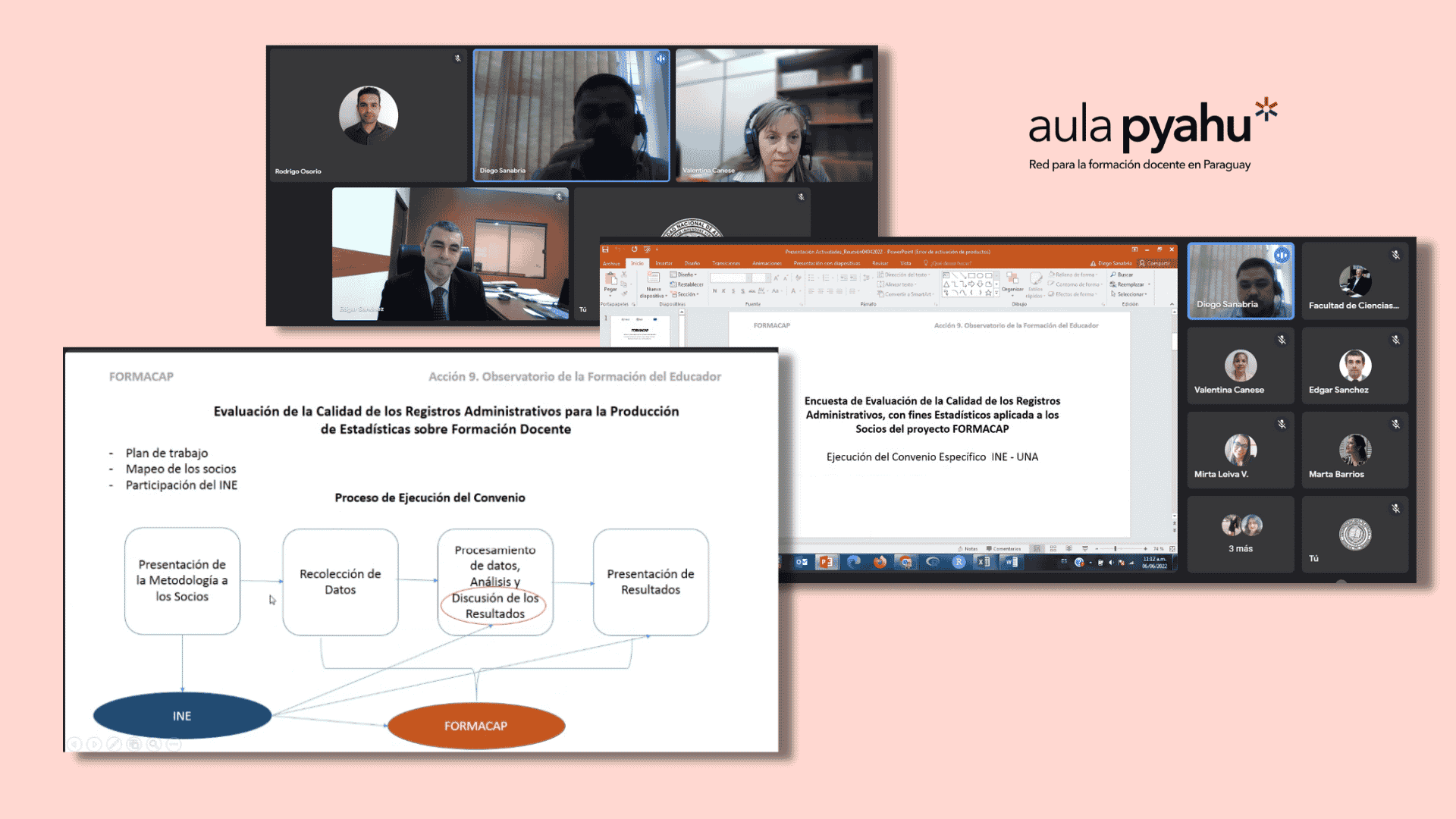 UNA e INE buscan sistematizar datos del proyecto Aula Pyahu - Aula Pyahu