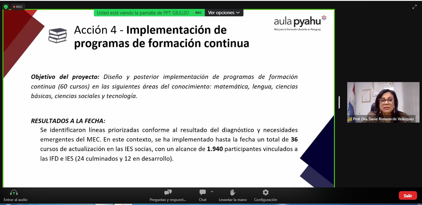 Aula Pyahu presentó nuevos cursos para formadores de maestros - Aula Pyahu