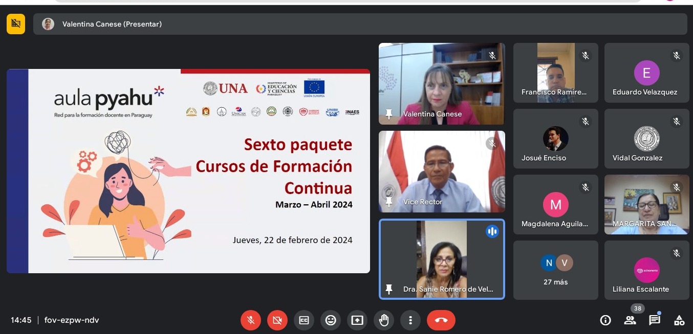 Aula Pyahu presentó última tanda de cursos de formación continua - Aula ...